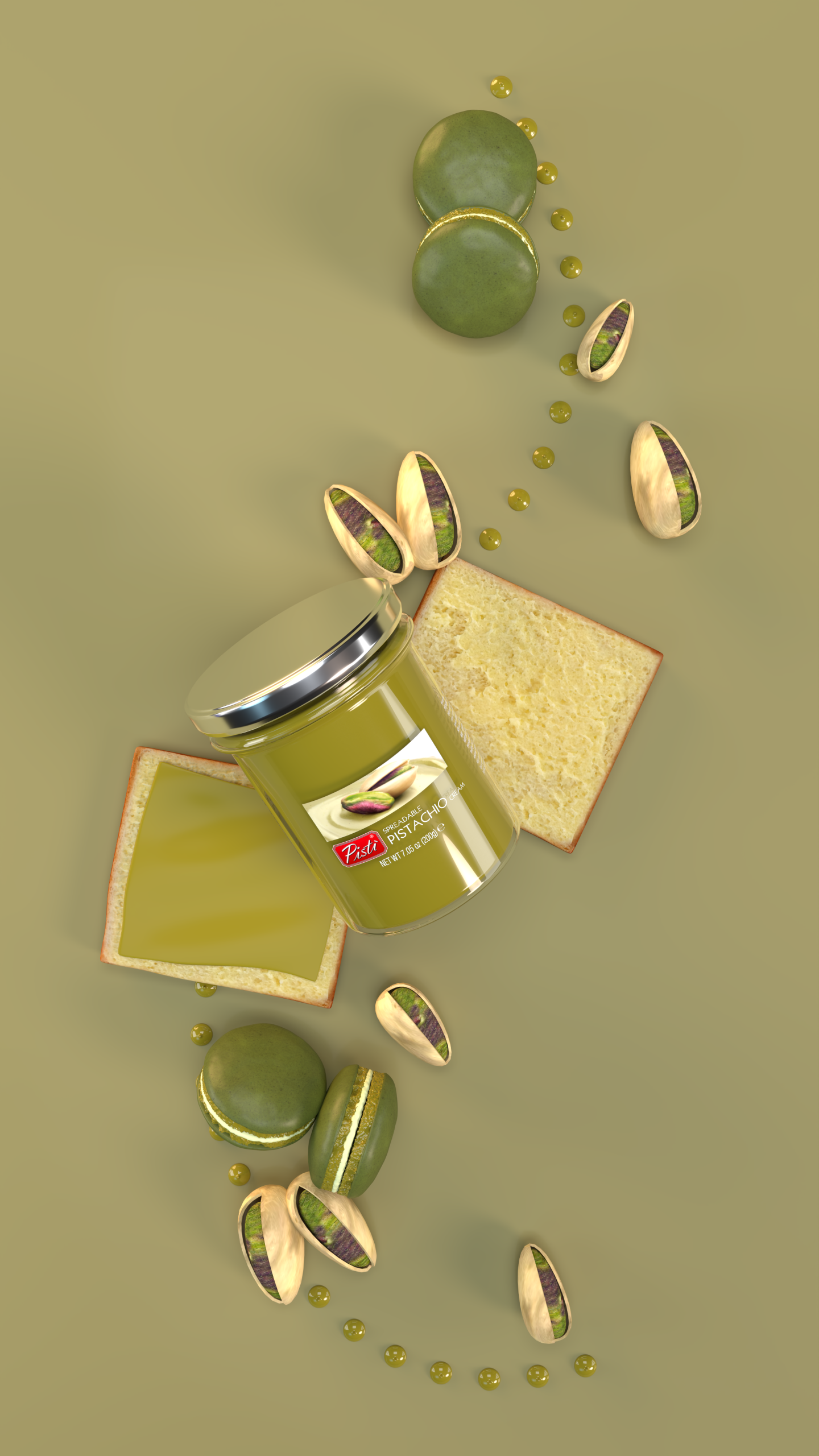 Pistachio Paste Product Visualization